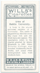 Arms of the University of Dublin.