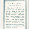 Borough arms, Cardiff.