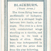 Town arms, Blackburn.