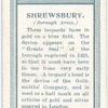 Borough arms, Shrewsbury.