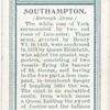 Borough arms, Southampton.