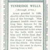 Borough arms, Tunbridge Wells.