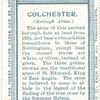Borough arms, Colchester.