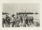 U.S. soldiers landing at El Caney, Cuba, 1898