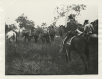 American and Spanish officers meet to negotiate surrender of Spanish forces in Cuba, 1898.