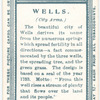 City arms, Wells.