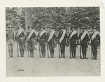 Squad of soldiers (volunteers) at Tampa, 1898