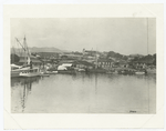 General view from the harbor, Santiago, Cuba, 1898.