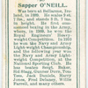 Sapper O'Neill.