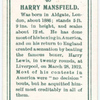 Harry Mansfield.