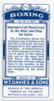 Improper left hand lead at the body and stop for same.