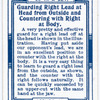 Guarding right lead at head from outside and countering with right at body.