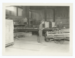 The finished product on baking plate just as it is taken out of the ovens. It is now placed in carts and wheeled off to the store-room where it is kept ready for issue. Advance Section No. 1, QM.C., Is. sur Tille, Cote d'Or, Feb. 5, 1919.