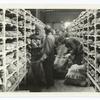 Sacking the bread ready for shipment at mechanical bakery. Advance Section No. 1, QMC. Is. sur Tille. Cote d' Or. Feb. 5, 1919.