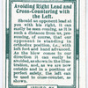 Avoiding right lead and cross-countering with the left.