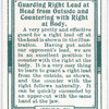 Guarding right lead at head from outside and countering with right at body.