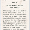 Blocking Straight Left to Body.
