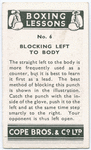 Blocking Straight Left to Body.