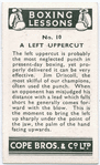 A Left Uppercut.