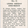Using Height and Reach to Best Effect.