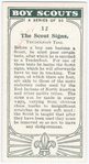 The Scout Signs (Tenderfoot Test).