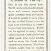 A Scout is Thrifty.