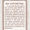 How to Fix Tent Pegs.