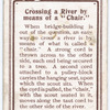 Crossing a River by means of a "Chair."