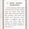 A Good Sound-Conductor.