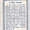 A Boy Scout.