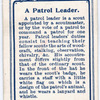 A Patrol Leader.