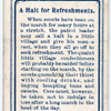 A Halt for Refreshments.