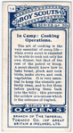 In Camp: Cooking Operations.