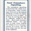 Hand (Semaphore) Signalling.