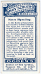 Morse Signalling.