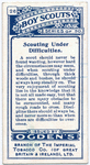 Scouting Under Difficulties.