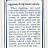 Approaching Cautiously.