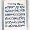 Tracking Signs.