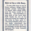 How to Use a Life Buoy.
