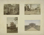 Views : Shrine, Torii (a Sacred Arch) and Pagodas