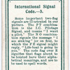 International Signal Code. - 3.