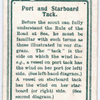 Port and Starboard Tack.