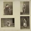 Japanese Women Wearing Kimono : Playing Origami (Paper Folding), Combing Her Hair, Writing, and Having an Umbrella