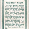 Naval Sleeve Badges.