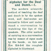 Alphabet for the Deaf and Dumb. - 1.