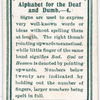 Alphabet for the Deaf and Dumb. - 4.