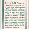 How to Hold Pets. - 2.