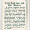 Some Road Signs and their Meaning.