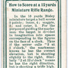 How to Score at a 15 yards Miniature Rifle Range.