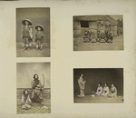 Ainu (Sitting Women), The Tea Ceremony, A Monk and A Page, and Ainu (An Archer).